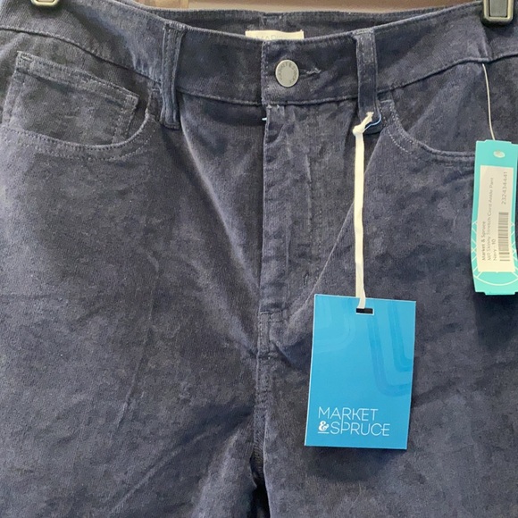 Market & spruce navy cord ankle pant - Picture 4 of 7